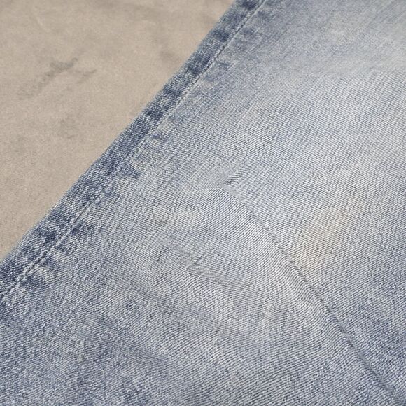 Driftwood Jeans Women's 29 Collette Straight Crop Blue Embroidered Stretch Denim - Picture 4 of 12